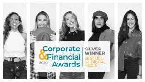 Telecoming wins Silver at the Corporate and Financial Awards